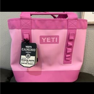YETI Two-Tone Pink Tote Bag